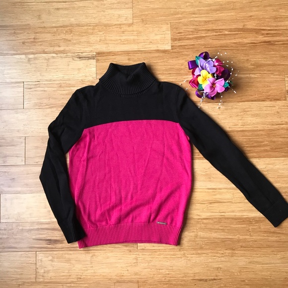 Michael Kors Sweater turtleneck color Block - Picture 1 of 7